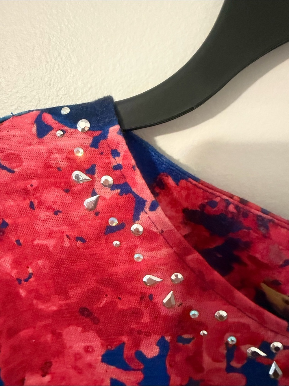 Alfred Dunner Royal Blue Tropical Fish  Reef Embellished Top Size 1X - Picture 3 of 12